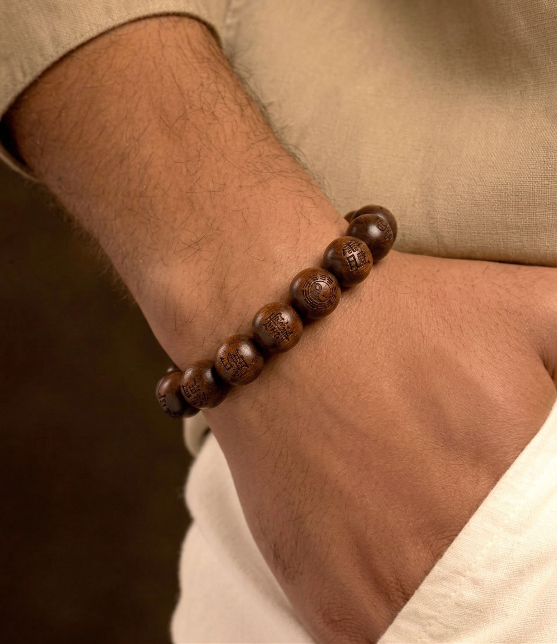Thunder-Struck Wood Yang-Boost Bracelet