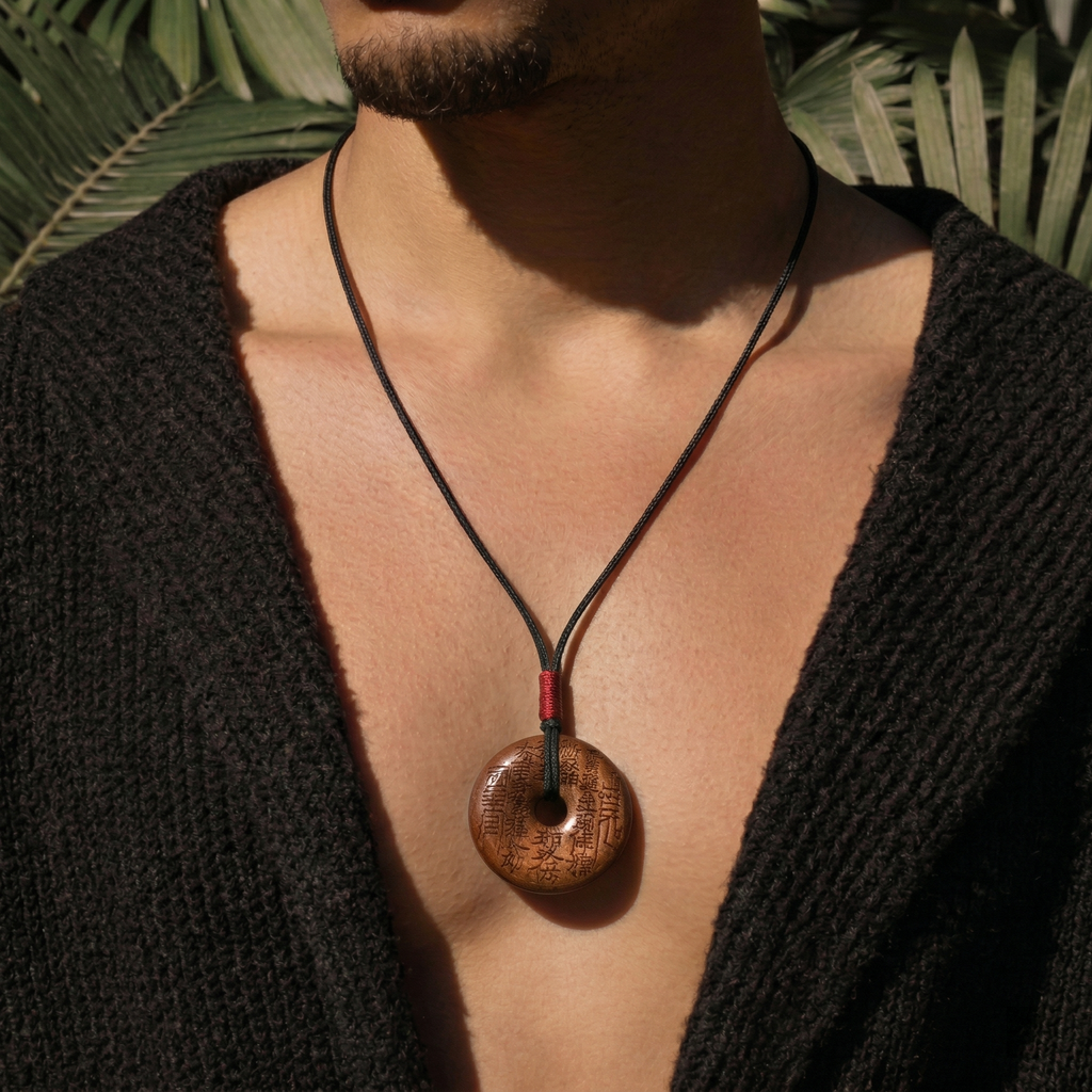 Thunder-Struck Wood Rune Safety Disc